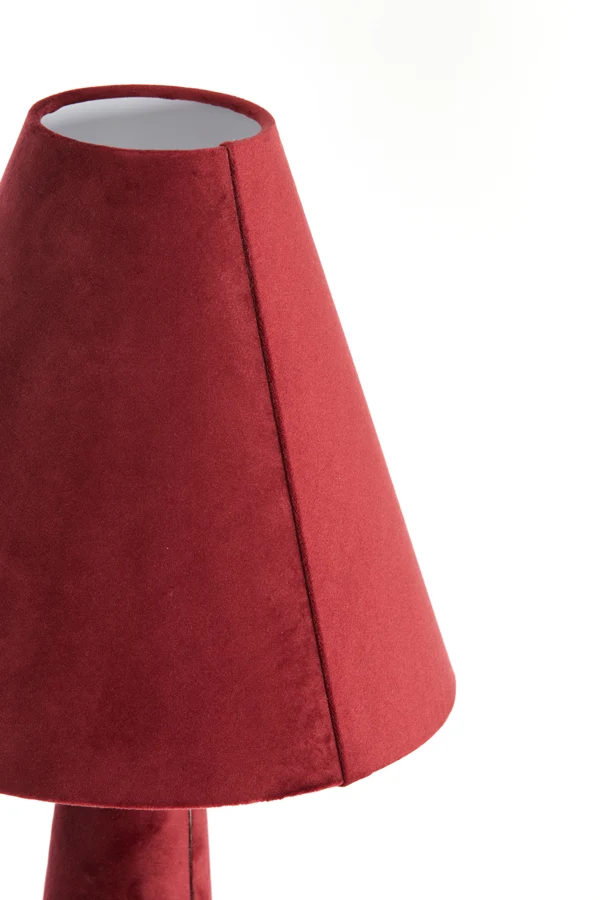 Table lamp 30x61 cm DEVIA velvet burgundy