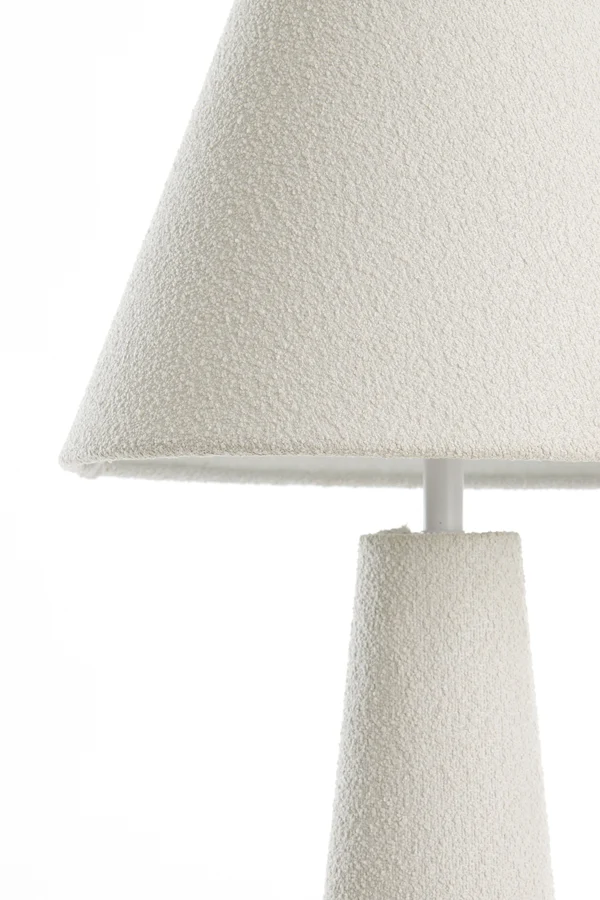 Table lamp 30x61 cm DEVIA bouclé cream