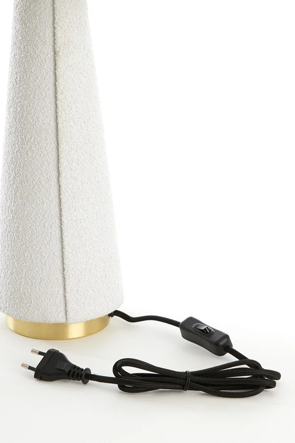 Table lamp 30x61 cm DEVIA bouclé cream