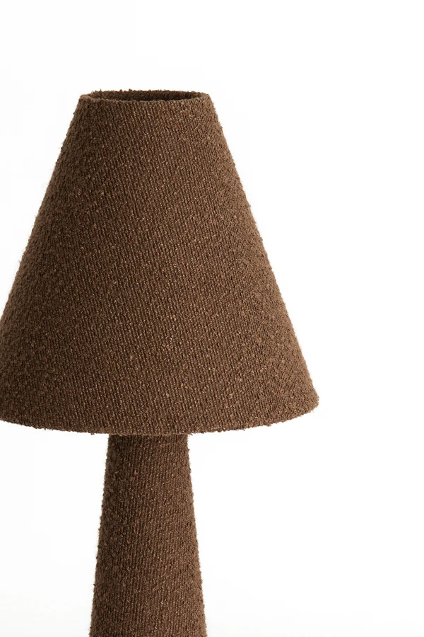 Table lamp 30x61 cm DEVIA bouclé brown
