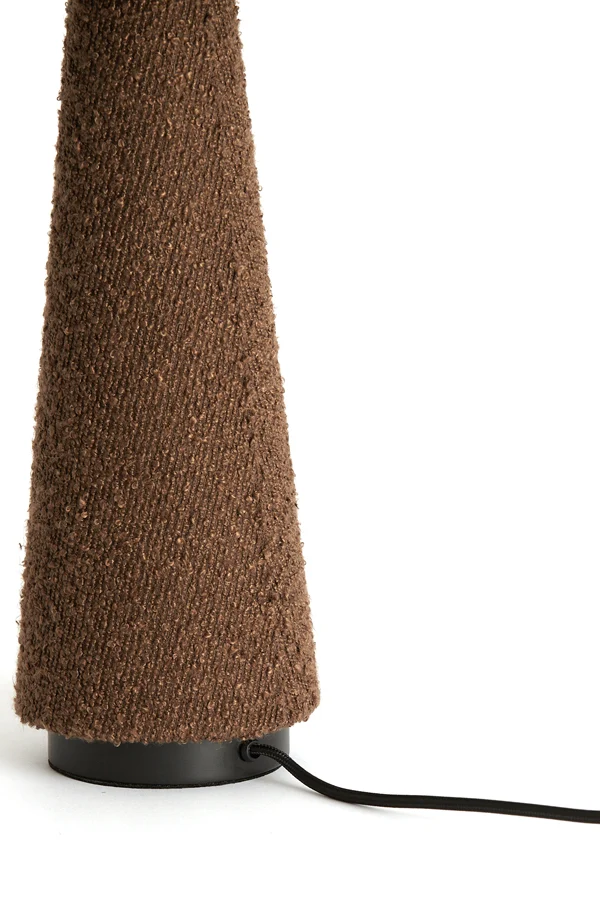 Table lamp 30x61 cm DEVIA bouclé brown