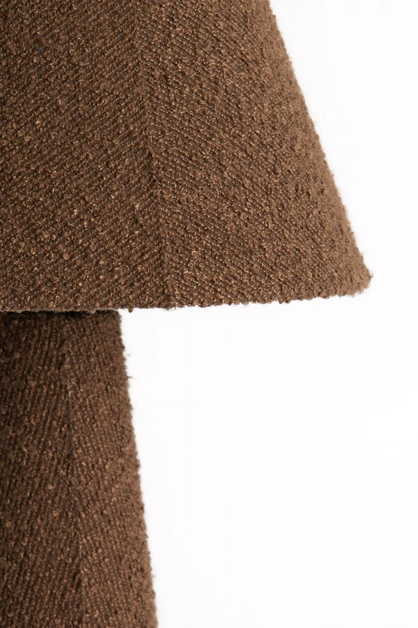Table lamp 30x61 cm DEVIA bouclé brown