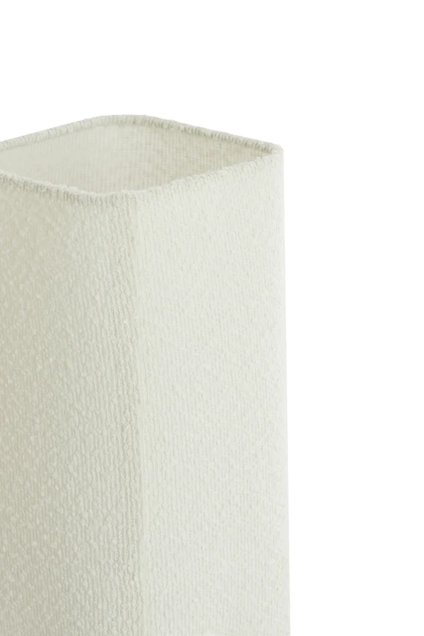 Table lamp 16,5x16,5x39 cm WYN wood prnt d brwn+bouclé cream