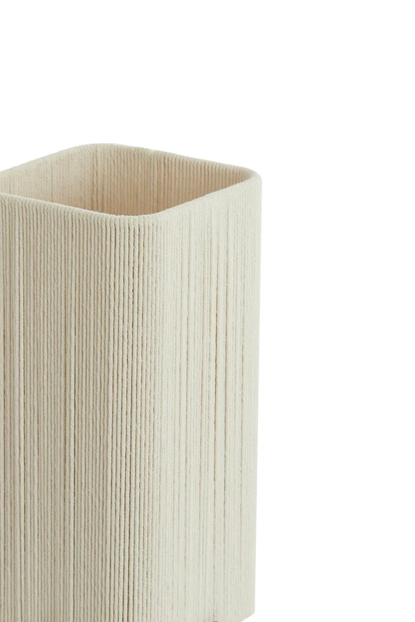 Table lamp 16,5x16,5x39 cm WYN matt black+rope cream