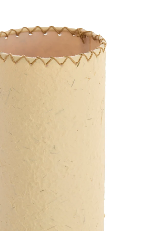 Table lamp 15x49 cm TIO paper beige+rattan dark brown