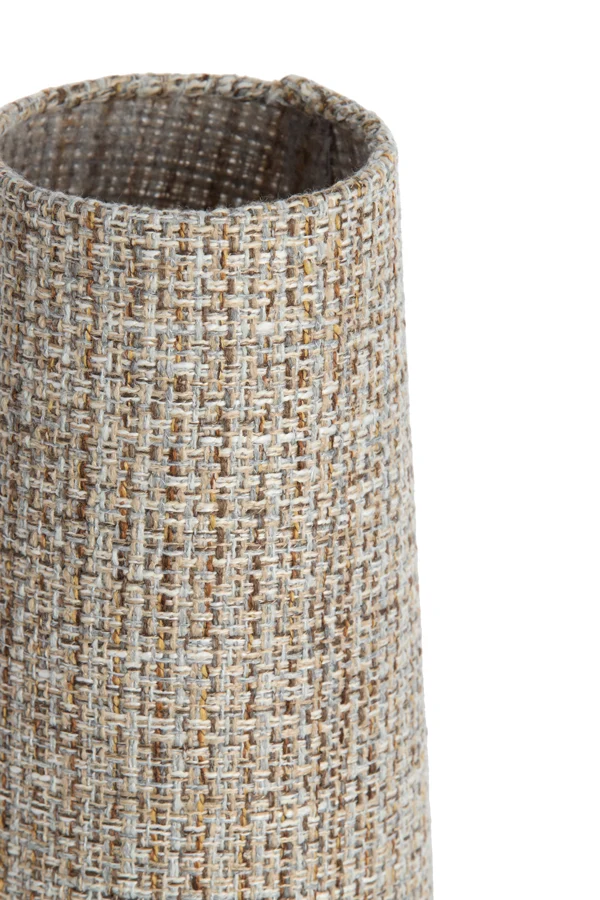 Table lamp 15x42 cm HOWIE wood print dark brown+light brown