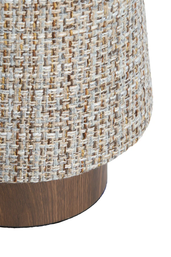 Table lamp 15x42 cm HOWIE wood print dark brown+light brown