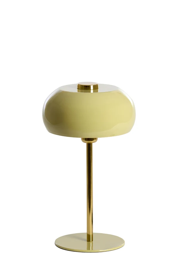 Table lamp 23x40 cm SURIN shiny light green+gold