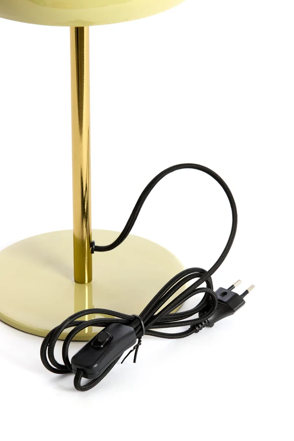 Table lamp 23x40 cm SURIN shiny light green+gold