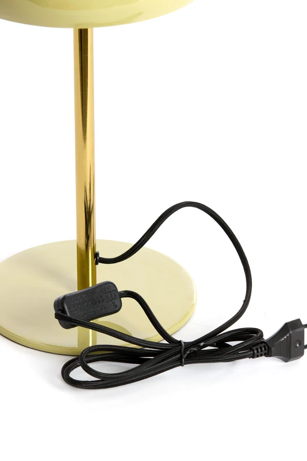Table lamp 23x40 cm SURIN shiny light green+gold