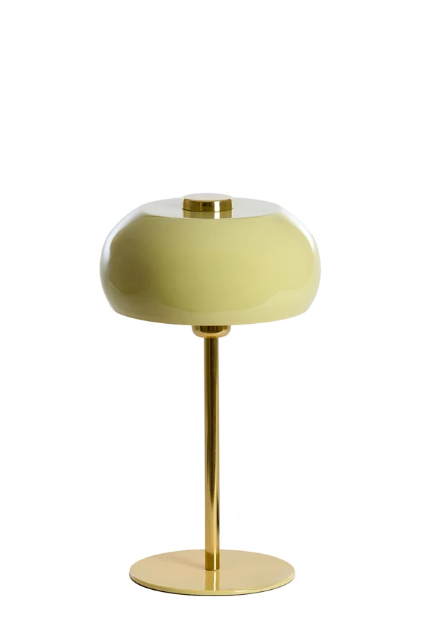 Table lamp 23x40 cm SURIN shiny light green+gold