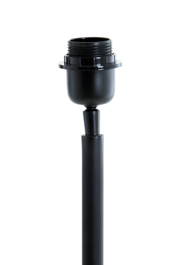Side table+floor lamp 40x135 cm TOLFA wood natural+m black