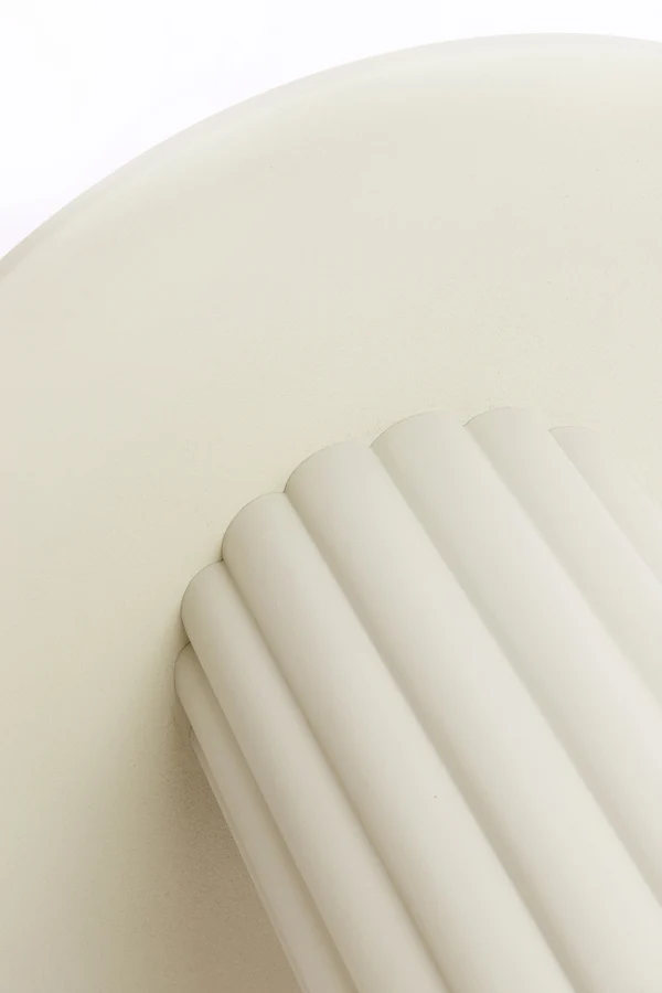 Side table 91,5x75 cm ROSARIO mirror clear+cream