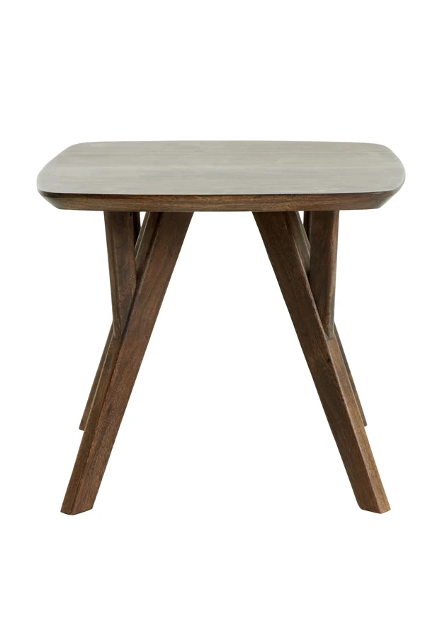 Side table 50x50x42 cm QUENZA acacia wood brown