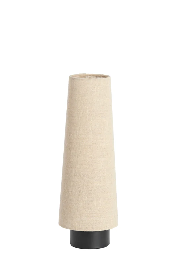Table lamp 15x42 cm HOWIE matt black+natural