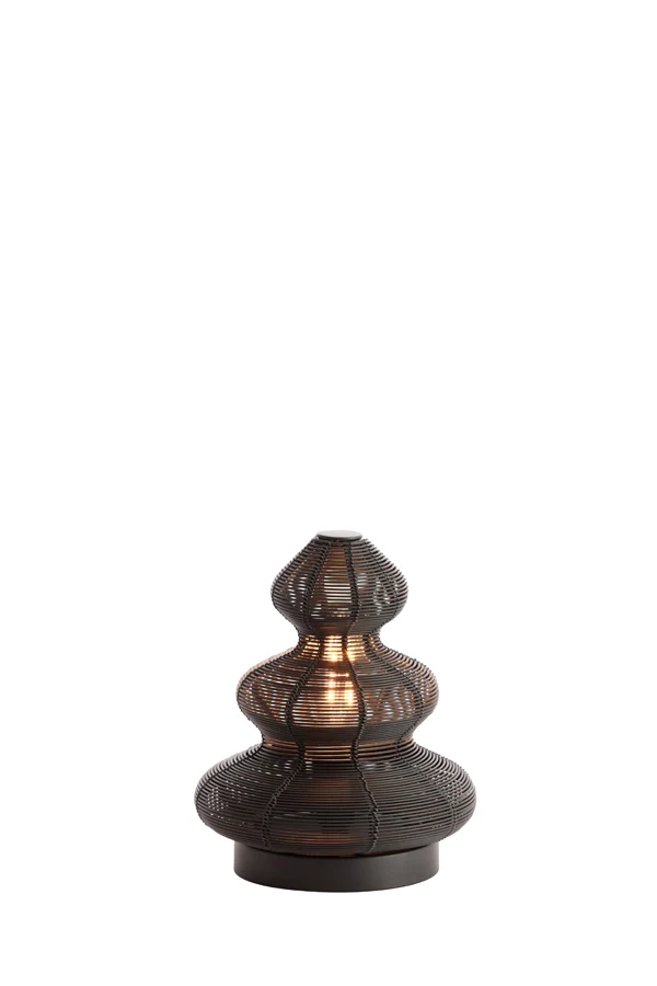 Table lamp 15x19 cm CHRISTMAS TREE matt black