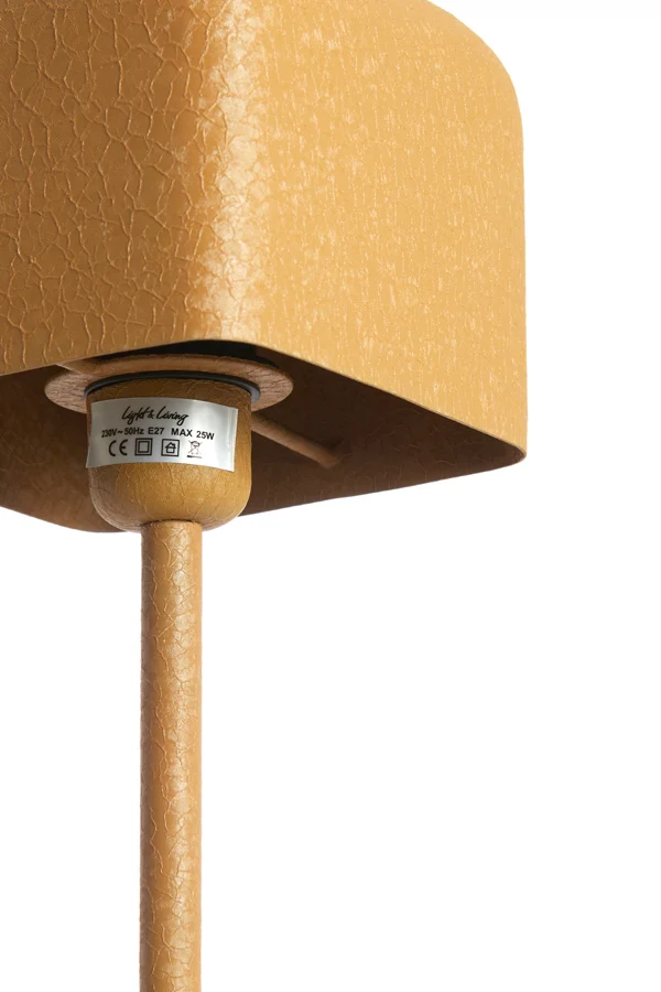 Table lamp 15x15x46 cm ELENIE matt ocher yellow