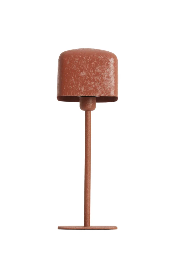 Table lamp 15x15x46 cm ELENIE matt dark orange