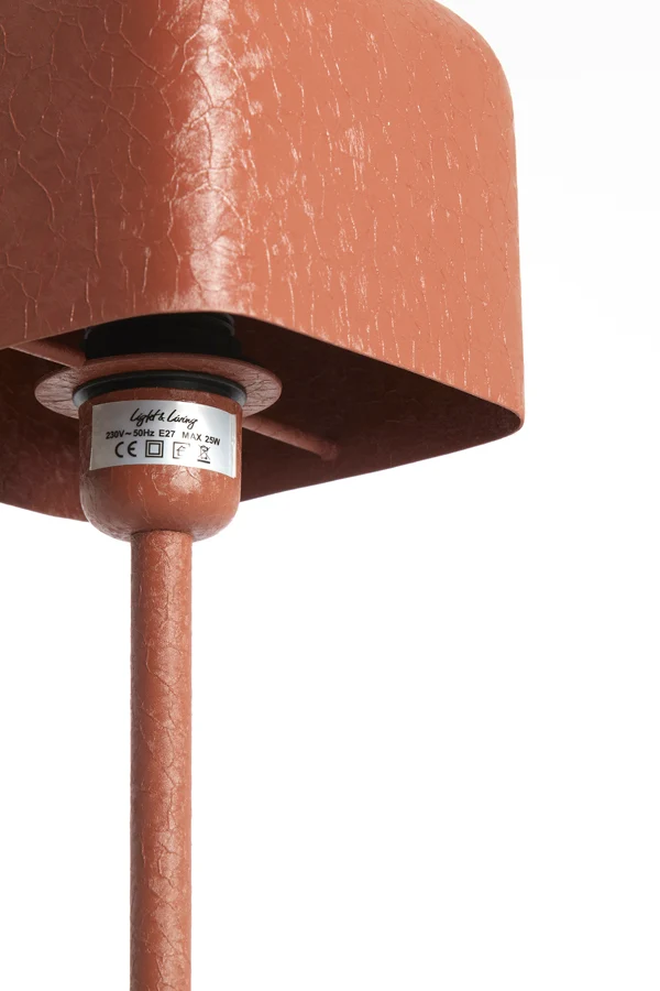 Table lamp 15x15x46 cm ELENIE matt dark orange