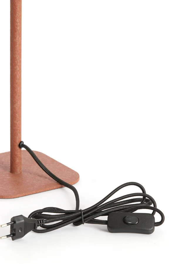 Table lamp 15x15x46 cm ELENIE matt dark orange