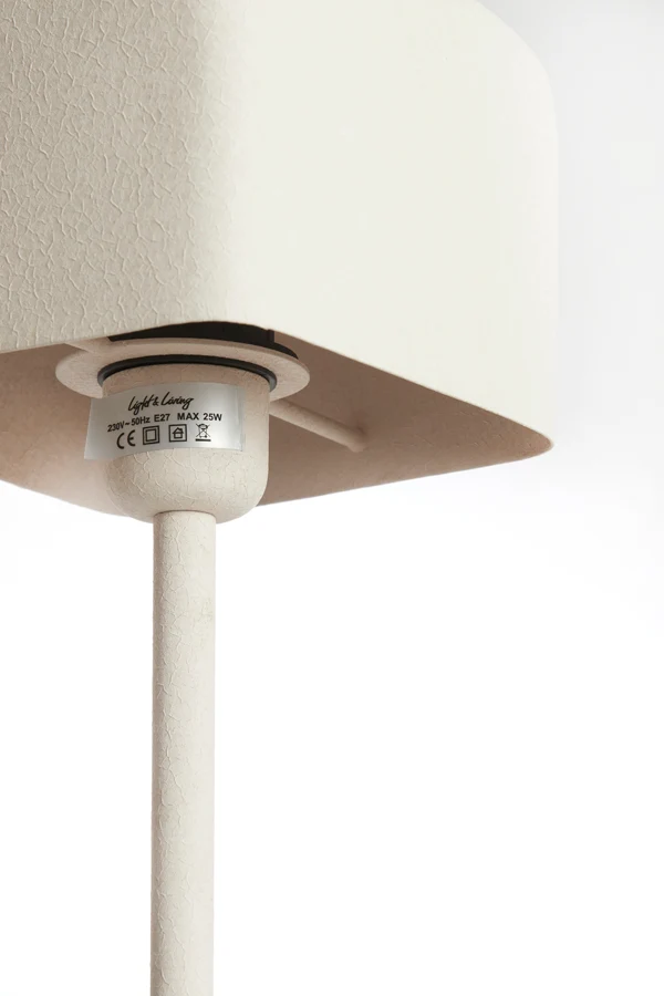 Table lamp 15x15x46 cm ELENIE matt cream