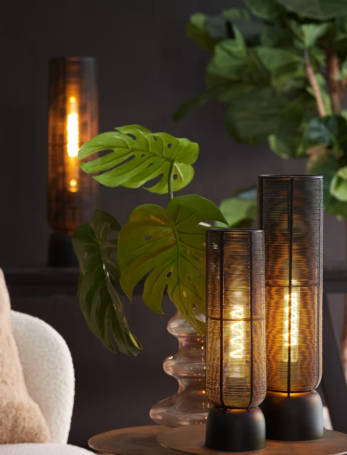Table lamp 15,5x60,5 cm LEZUZA matt black