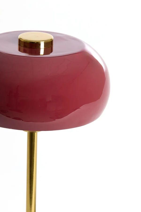 Table lamp 23x40 cm SURIN shiny burgundy+gold
