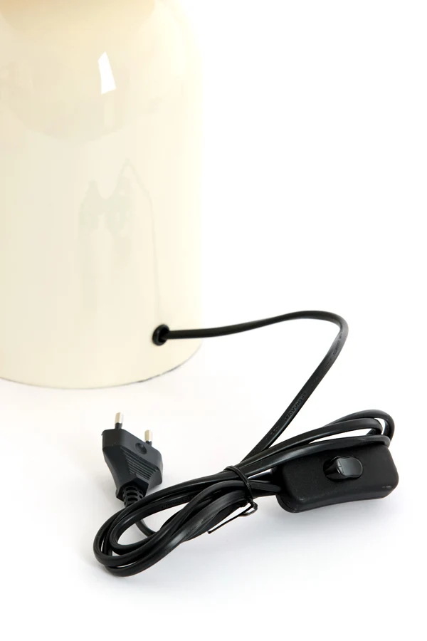 Table lamp 23x35 cm TOLIMA shiny cream