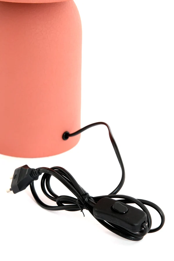 Table lamp 23x35 cm TOLIMA matt coral-pink