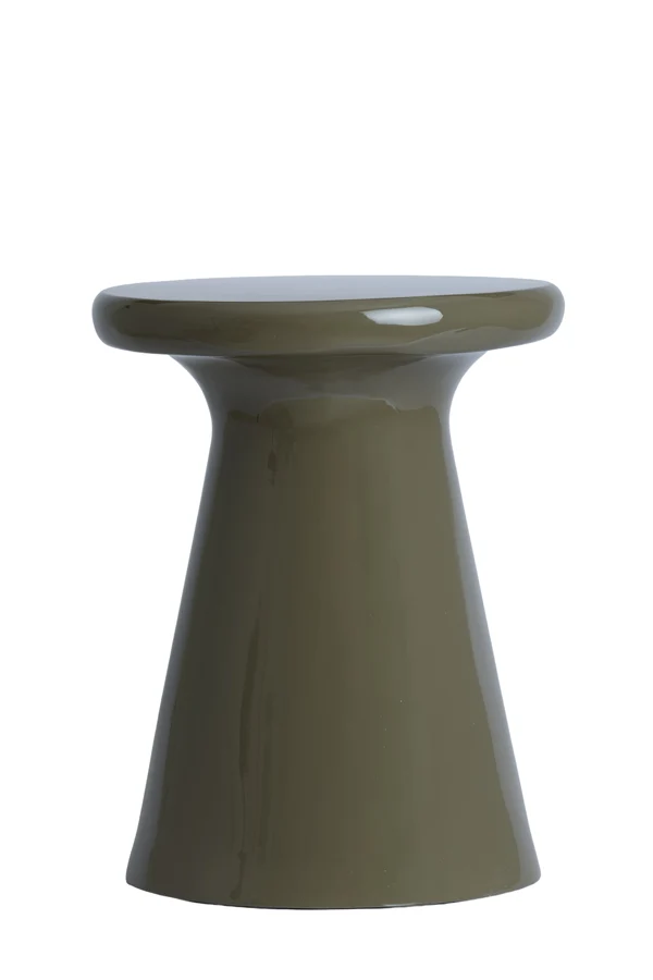 Side table 40x51 cm TABOA shiny taupe