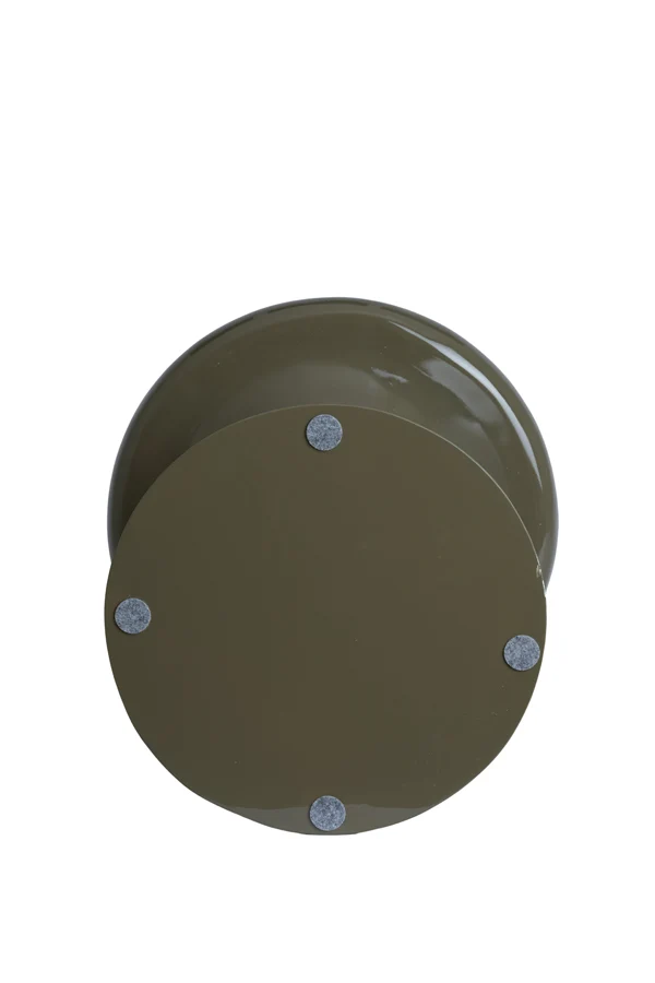 Side table 40x51 cm TABOA shiny taupe
