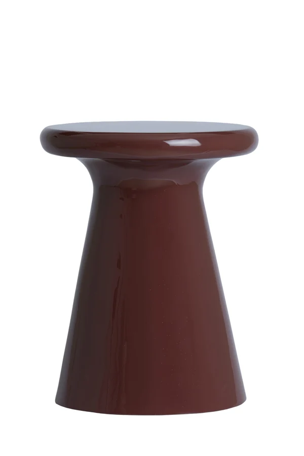 Side table 40x51 cm TABOA shiny burgundy