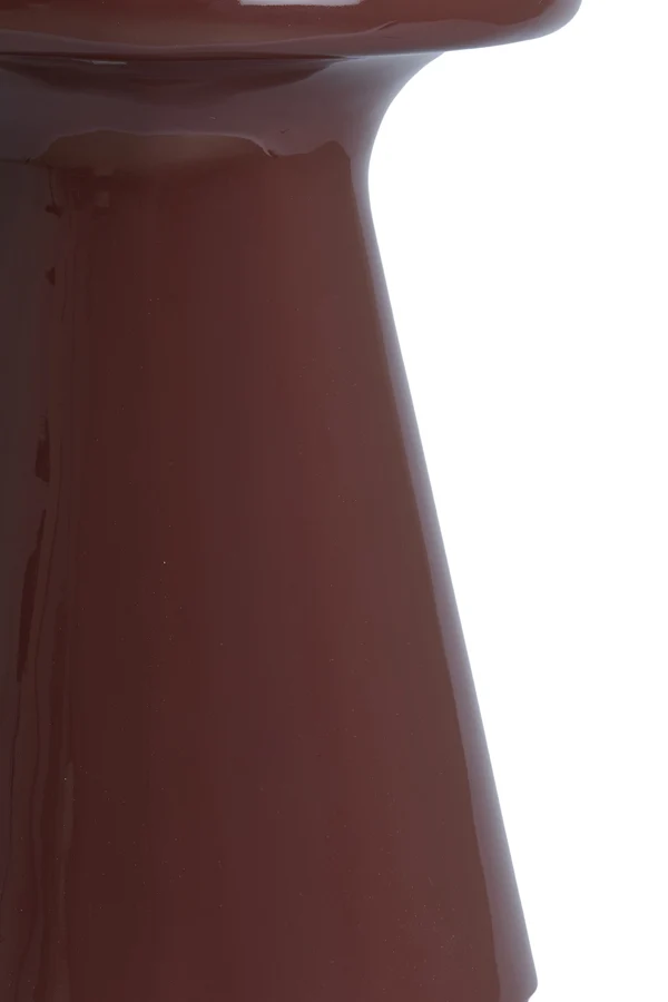 Side table 40x51 cm TABOA shiny burgundy