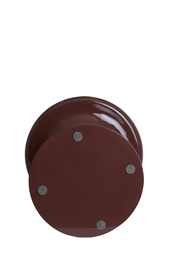 Side table 40x51 cm TABOA shiny burgundy