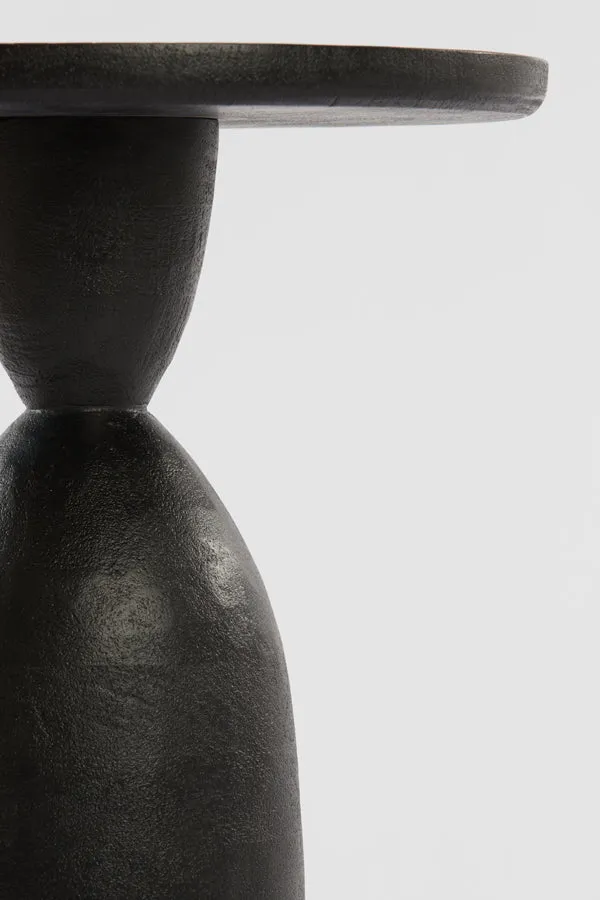 Side table 40x50 cm TORIR mango wood matt black