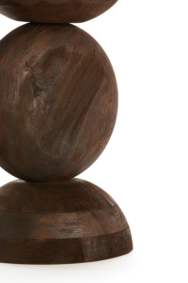 Side table 40x50 cm MIRTO wood matt dark brown