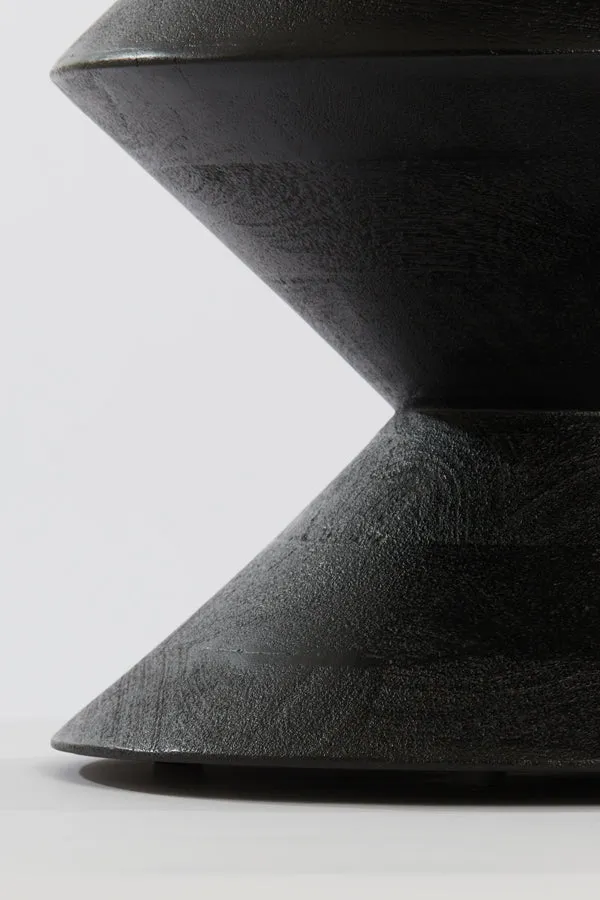 Side table 40x50 cm LARUS mango wood matt black