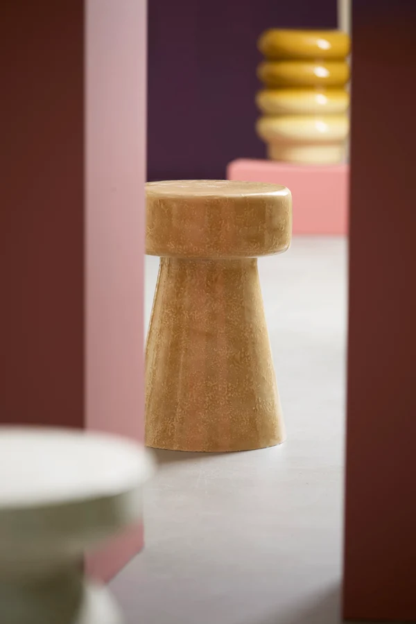 Side table 29x47 cm DAKWA shiny sand
