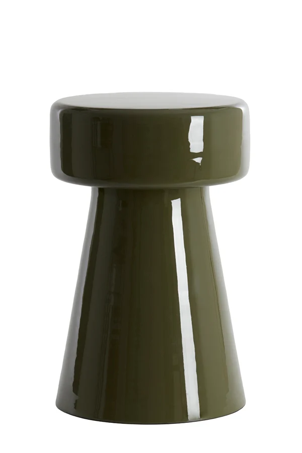 Side table 29x47 cm DAKWA shiny dark olive green