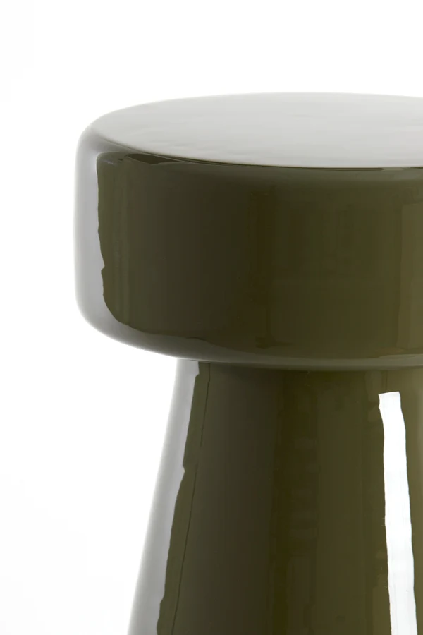 Side table 29x47 cm DAKWA shiny dark olive green