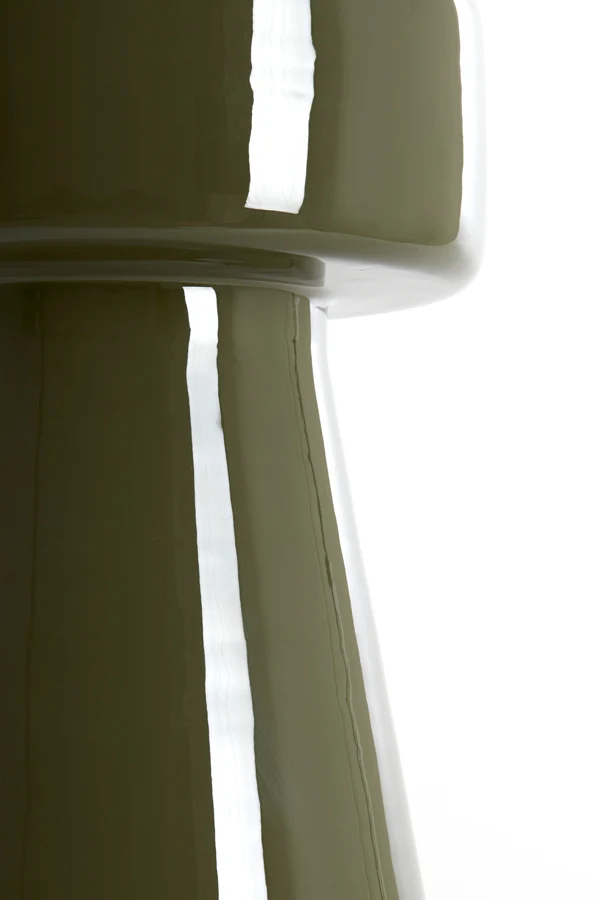 Side table 29x47 cm DAKWA shiny dark olive green