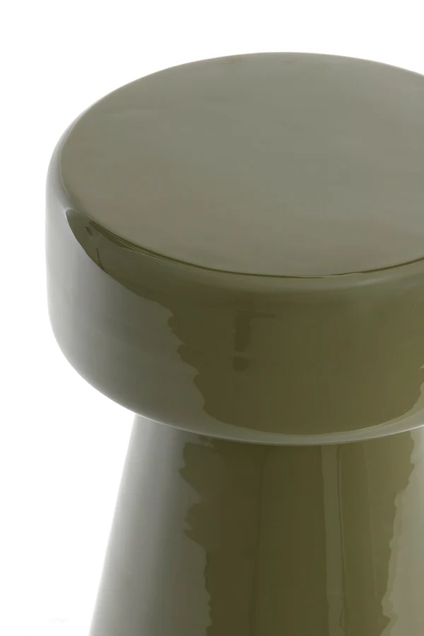 Side table 29x47 cm DAKWA shiny dark olive green
