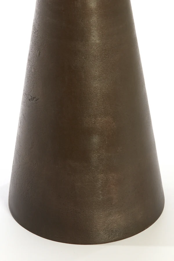 Side table 29x43 cm YNEZ dark brown marble+dark brown