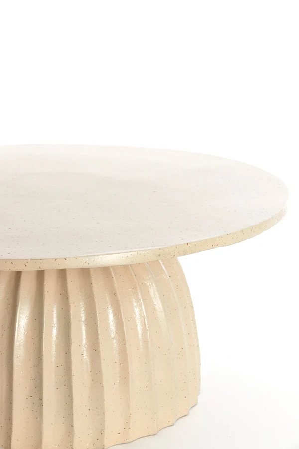 Side table 70x33,5 cm VEGLIA matt sand+light brown spotted