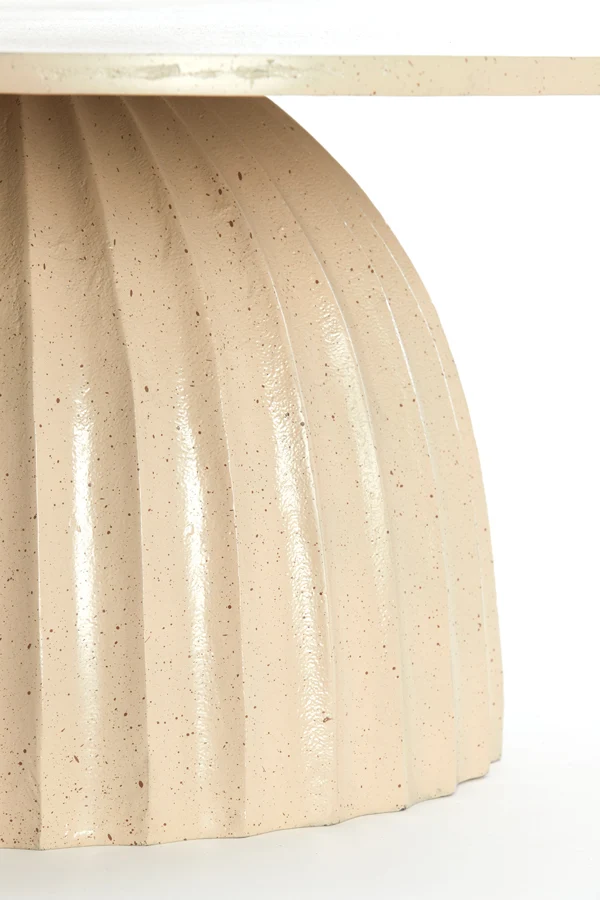 Side table 70x33,5 cm VEGLIA matt sand+light brown spotted