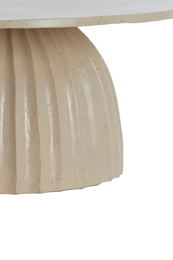 Side table 70x33,5 cm VEGLIA matt sand+light brown spotted