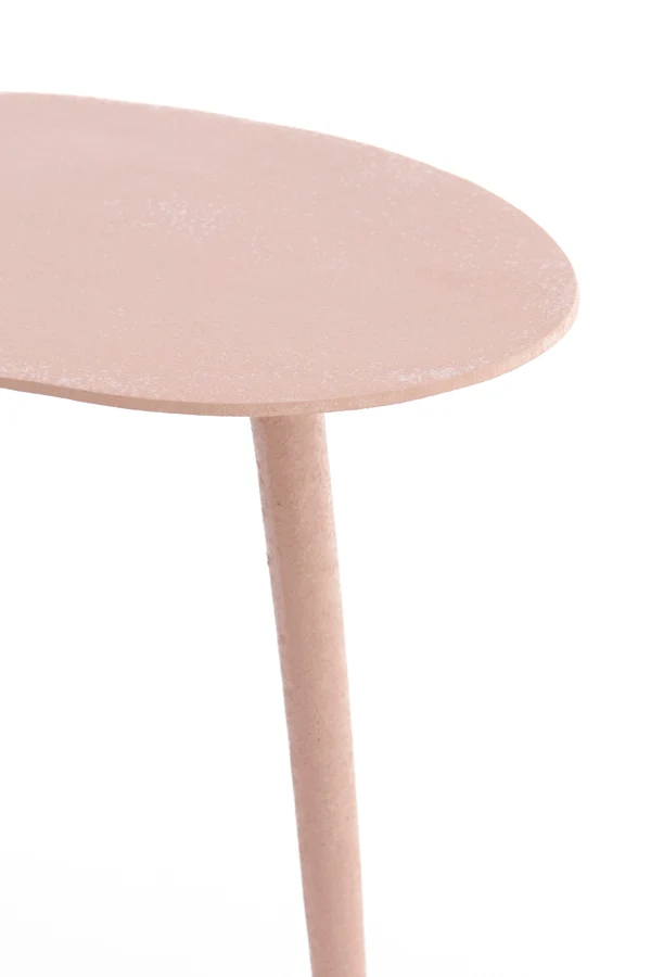 Side table 67x49x41 cm LINOS matt old pink