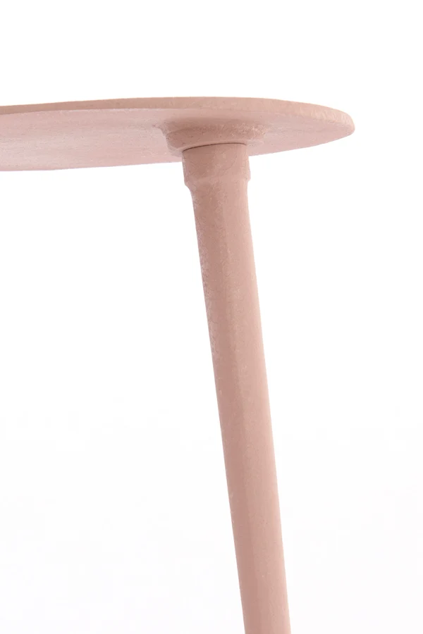 Side table 67x49x41 cm LINOS matt old pink