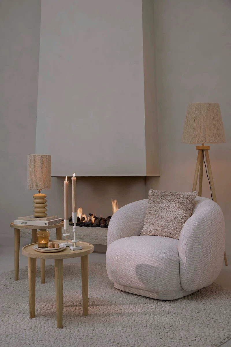 Side table 49x49 cm QIANO mango wood natural