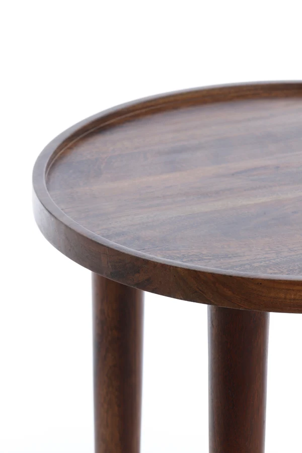 Side table 49x49 cm QIANO acacia wood brown